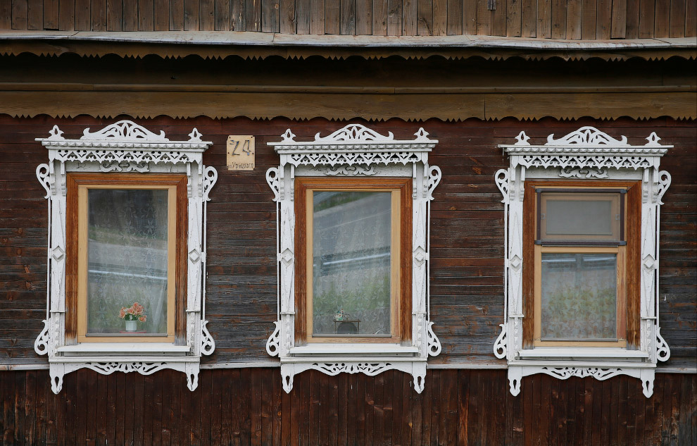 Детали дома в Калужской области России