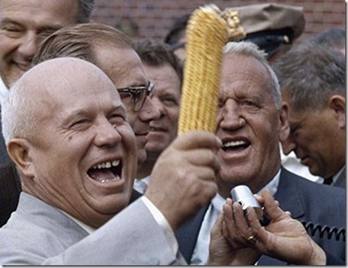 Хрущёв с кукурузой в США