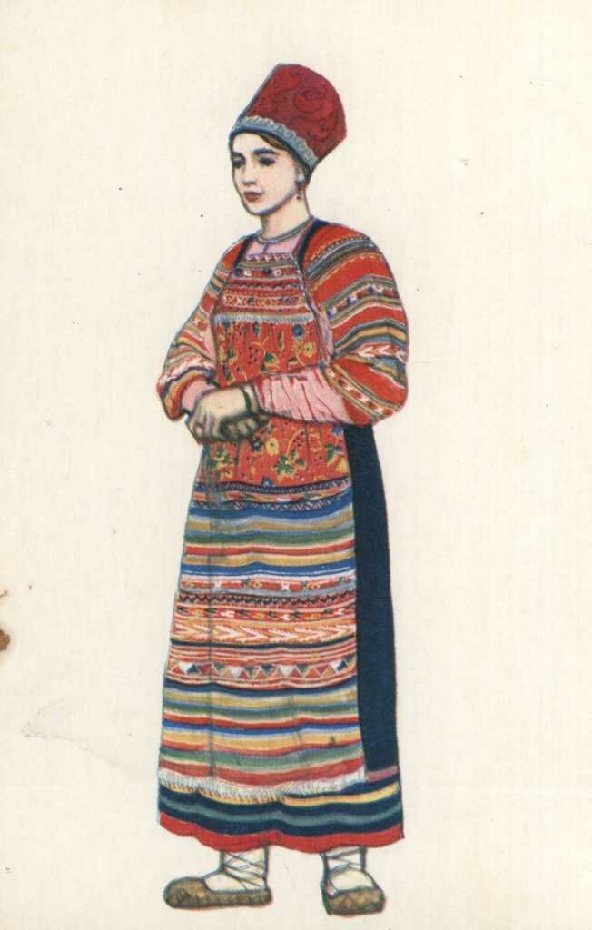 женский костюм Московской губернии