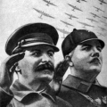 И.В.Сталин и К.Е.Ворошилов 1935 год