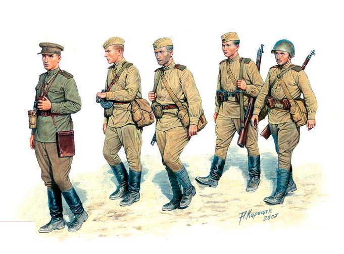 Бойцы Советской армии, 1943 год