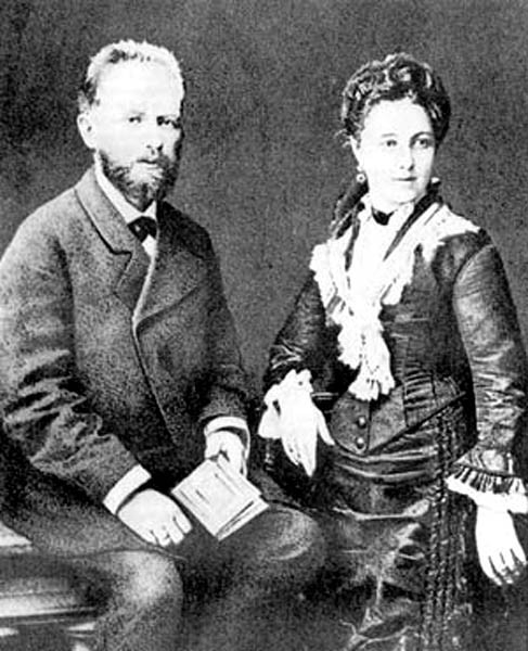 Чайковский Петр Ильич с женой