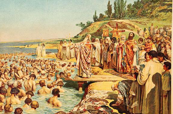 крещение руси река 