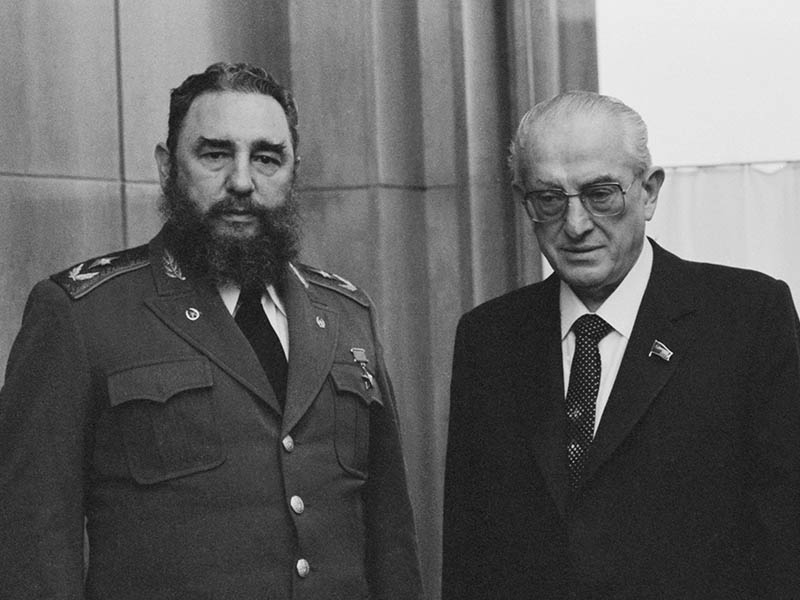 Андропов и Кастро