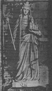 Анна, королева Франции (скульптура в монастыре Святого Викентия, во Франции)