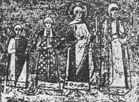 Дочери Ярослава Мудрого (фрески Киевского собора Святой Софии)