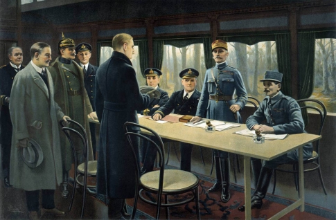 11 ноября 1918 года между Антантой и Германией было подписано соглашение о прекращении военных действий в Первой мировой войне