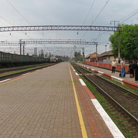 Вид с платформы в сторону Киева