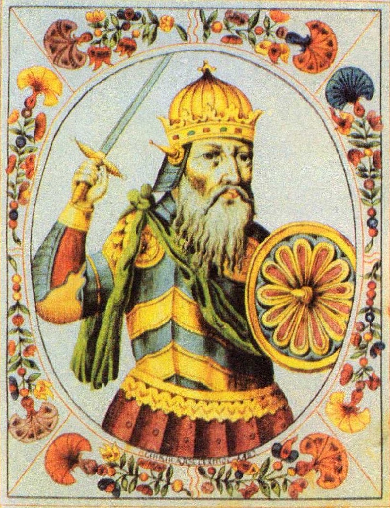 Портрет великого князя Святослава Игоревича из Царского титулярника, XVII в.