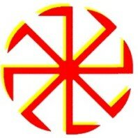 Славянский символ Солнца Коловрат, символ славянского бога Солнца