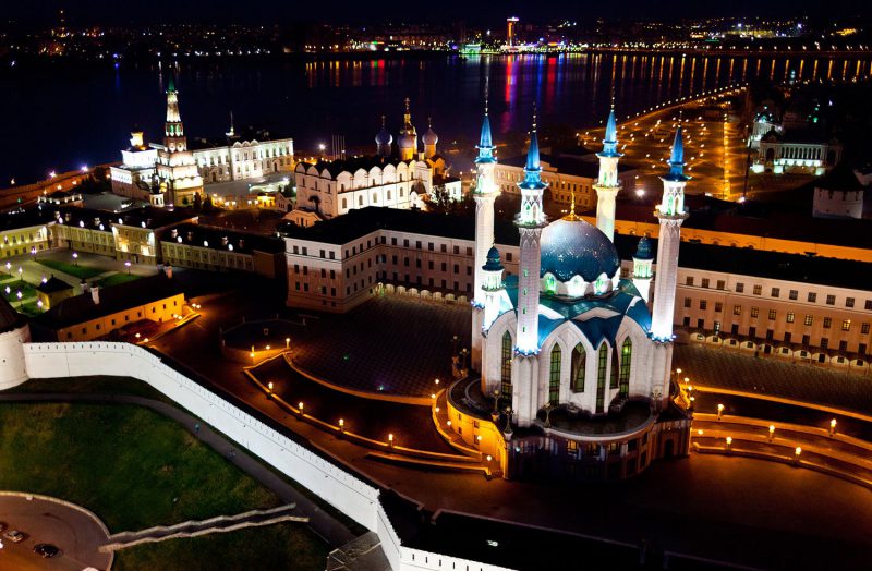 Ночная панорама Казани