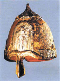 Шлем князя Ярослава-Федора Всеволодича с изображением святого