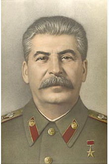 Портрет Сталина. 1952 г. Фотограф Иван Шагин, художник Виктор Семенов