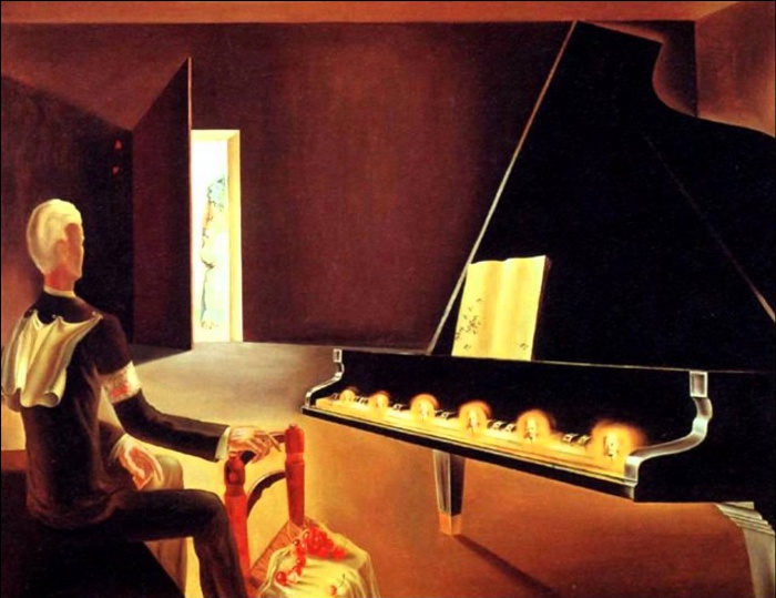 Частичное помрачнение. Шесть явлений Ленина на рояле. Сальвадор Дали. 1931