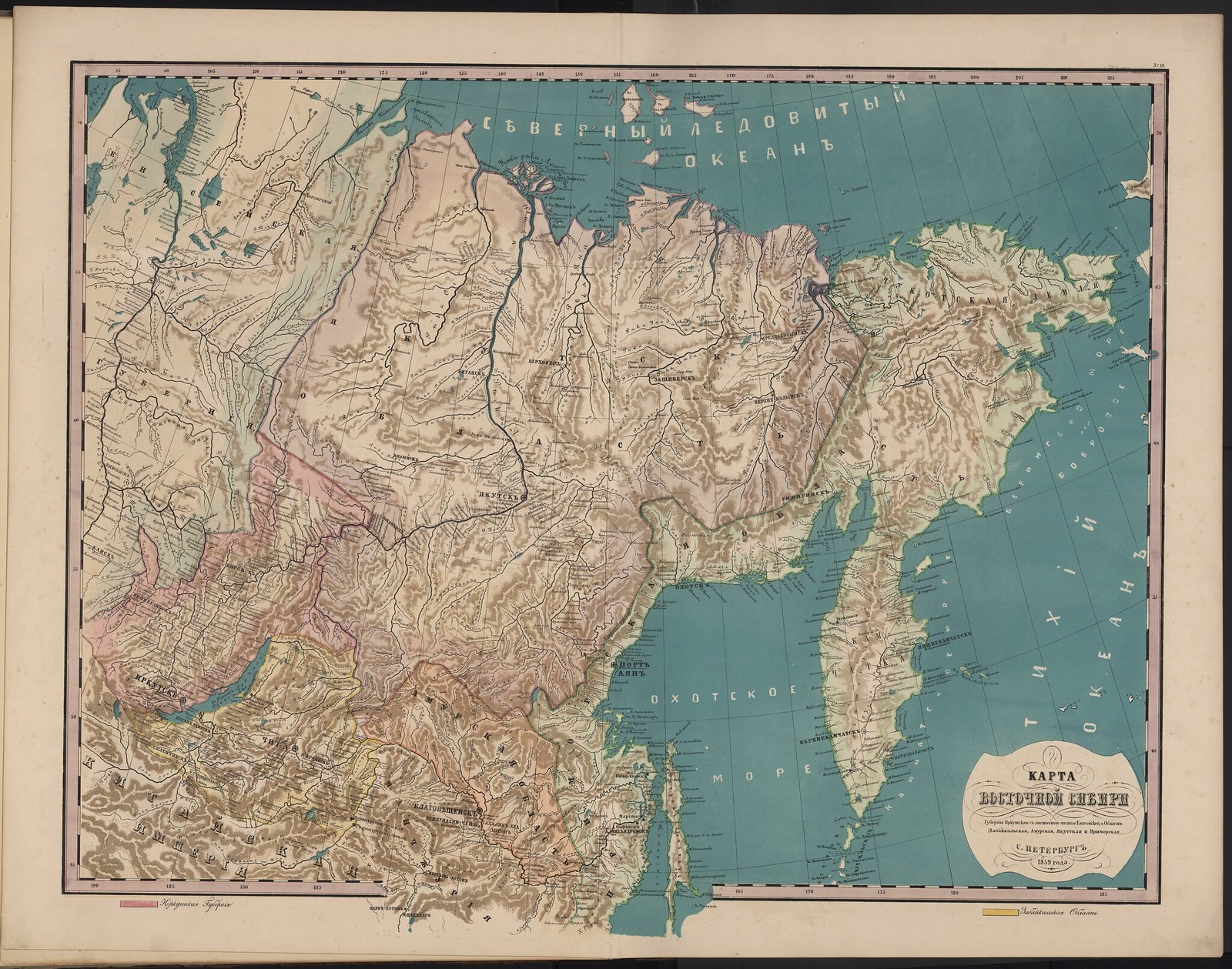 18.Карта Восточной Сибири