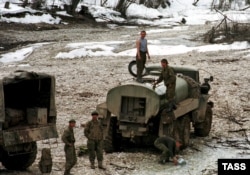 Российские войска в Аргунском ущелье. Зима 2000-го года