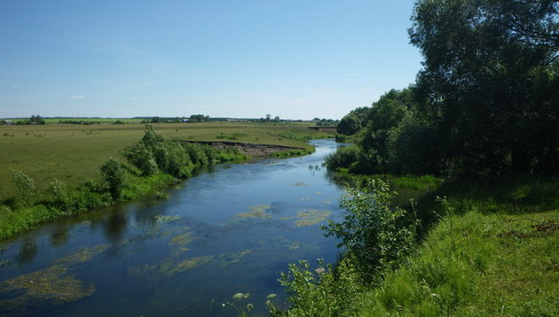 1 Река Непрядва перед впадением в Дон.