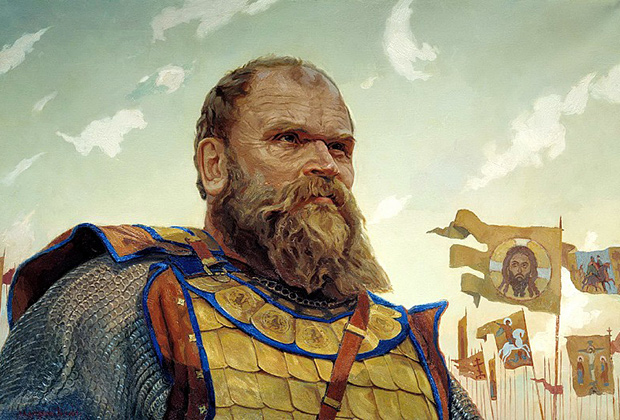 Репродукция картины Виктора Маторина «Герой Куликовской битвы. Боброк Волынский»