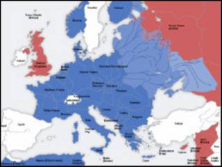 Карта Европы 1941 года