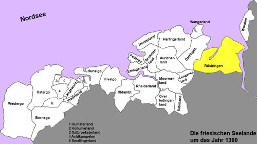 Карта с землей Рустринген