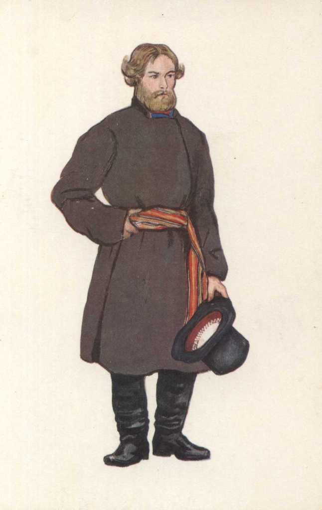 мужской костюм с поддевкой Тульской губернии