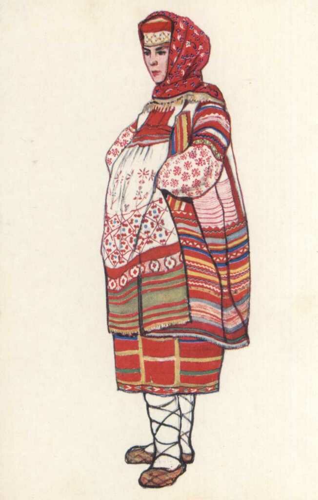 женский костюм Рязанской губернии