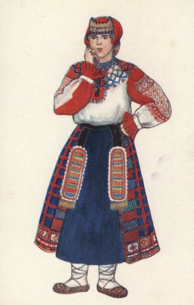 костюм девушки Воронежской губернии