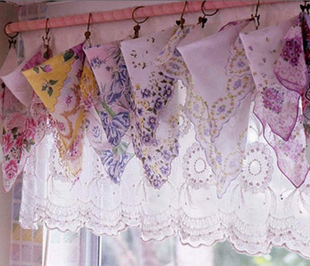 шторы в русском стиле из платков