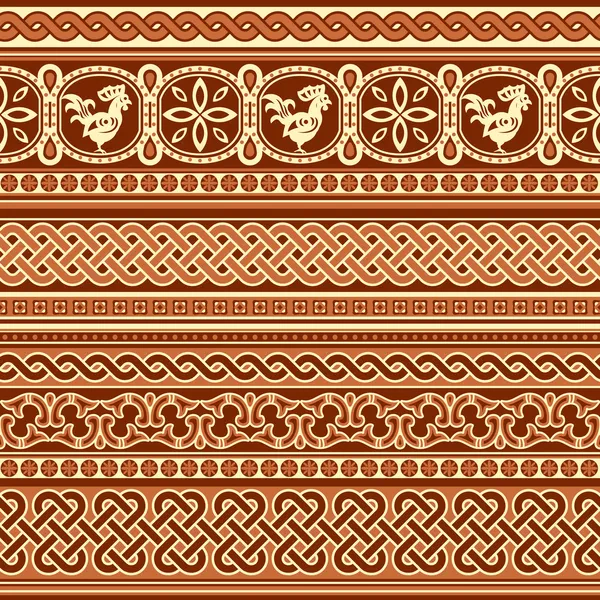 Славянский орнамент бесшовные — стоковый вектор