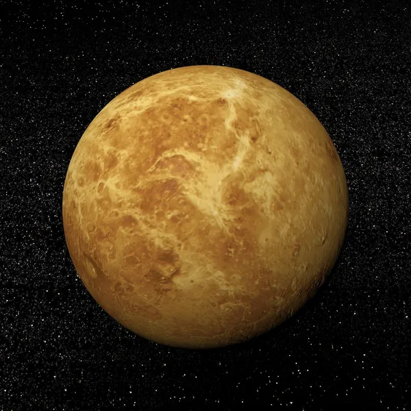 Венера планеты и звезды - 3D визуализации — стоковое фото