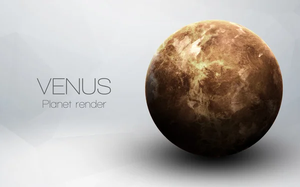 Венера - 3d изображения с высоким разрешением представляет планет солнечной системы. Это элементы изображения, представленной НАСА — стоковое фото