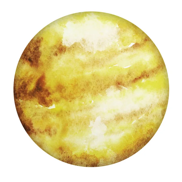 Планета Венера Изолирован Белом Фоне — стоковое фото
