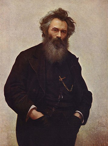 Иван Николаевич Крамской. Портрет художника Шишкина. (1880, Русский музей)