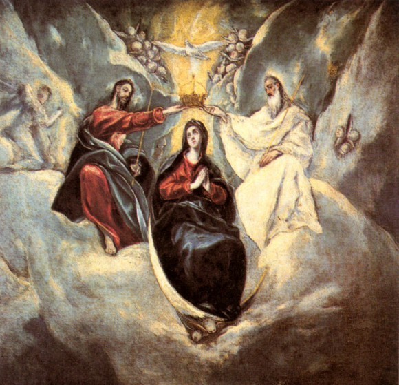 Богородица на изображениях Троицы
