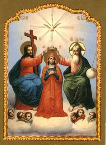 Богородица на изображениях Троицы