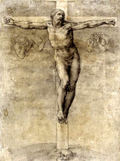 Микеланджело. Распятие Христа. 1541