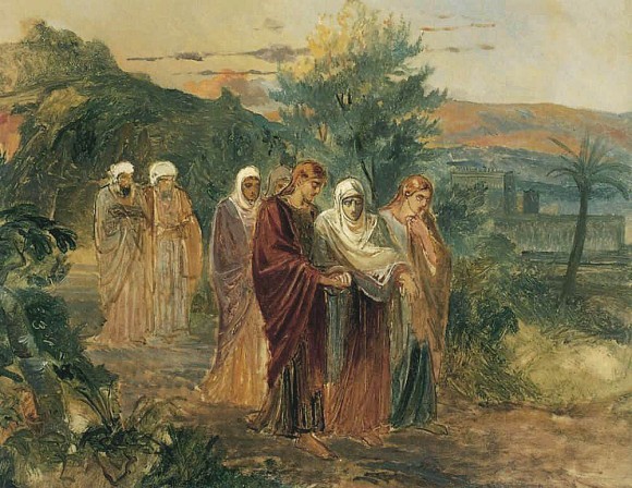 Н. Ге. Возвращение с погребения Христа, 1859 г.
